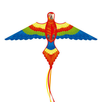 Kindervlieger hq parrot kite 102001 multikleur 152 x 96 cm