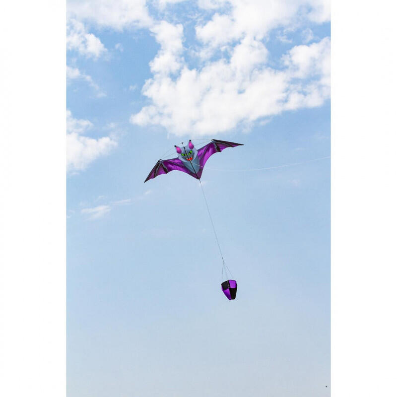 Kindervlieger HQ Dark Fang Bat Kite 100035 Zwart 117 x 47 cm + 100 cm staart 3/6