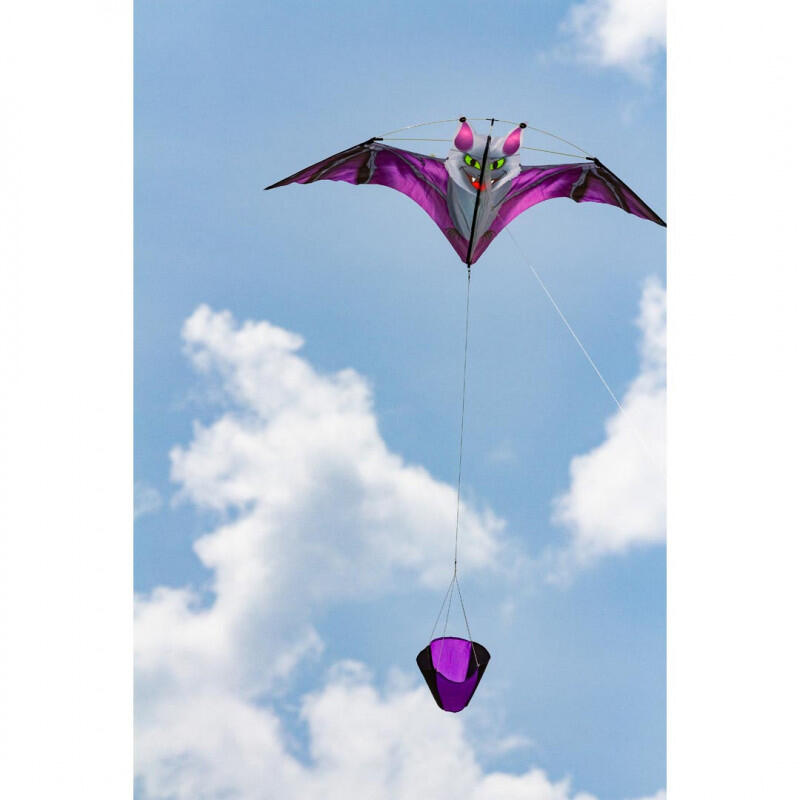 Kindervlieger HQ Dark Fang Bat Kite 100035 Zwart 117 x 47 cm + 100 cm staart 4/6