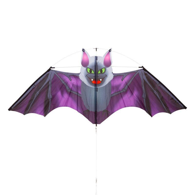 Kindervlieger HQ Dark Fang Bat Kite 100035 Zwart 117 x 47 cm + 100 cm staart 2/6