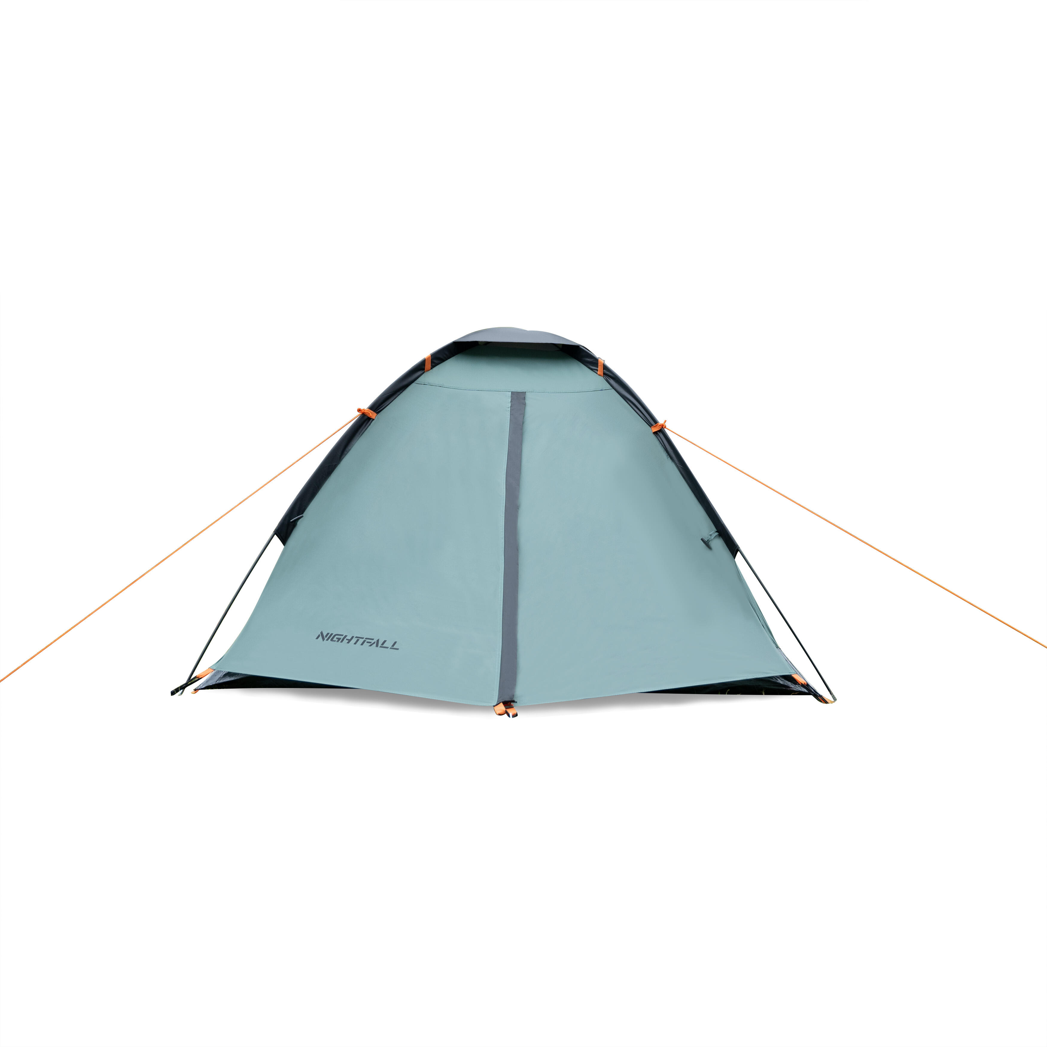 Tente De Camping Dôme 2 Personnes - Légère, Étanche - Vert-Bleu - Randonnée Plage