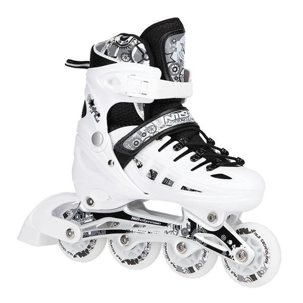 Łyżworolki dziecięce Nils Extreme NH10905 z wymienną płozą hokejową 4w1 LED