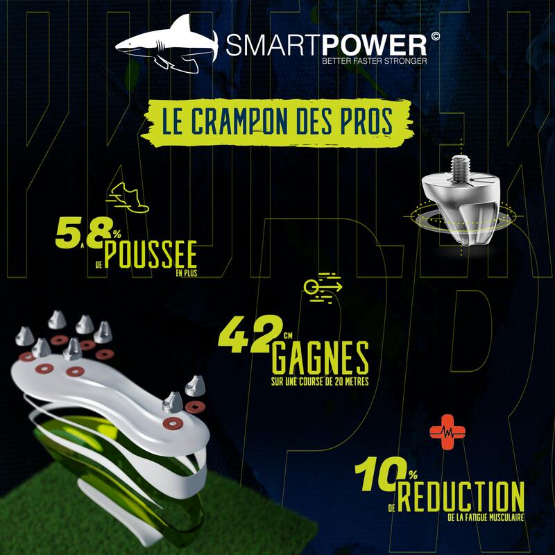 Crampons 8/11mm à visser plastique rugby et football pour Adidas