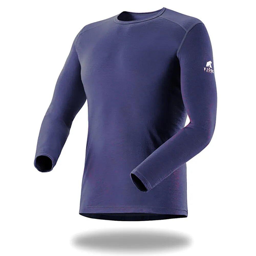 FJORK MERINO Heren T-shirt van merinowol met lange mouwen - Finn 140
