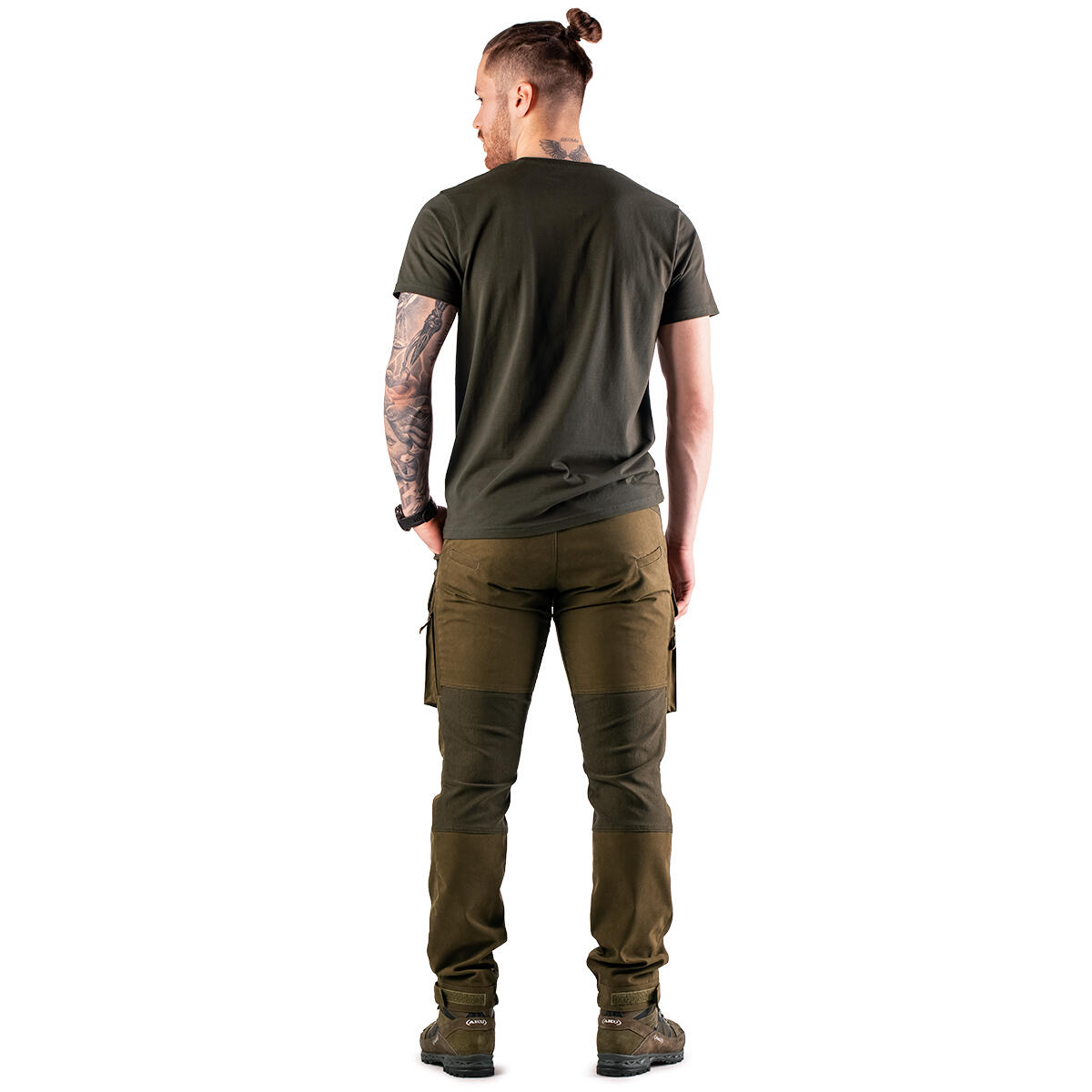 T-shirt de chasse pour homme Tagart FNT Nocto Green avec imprimé 4/5