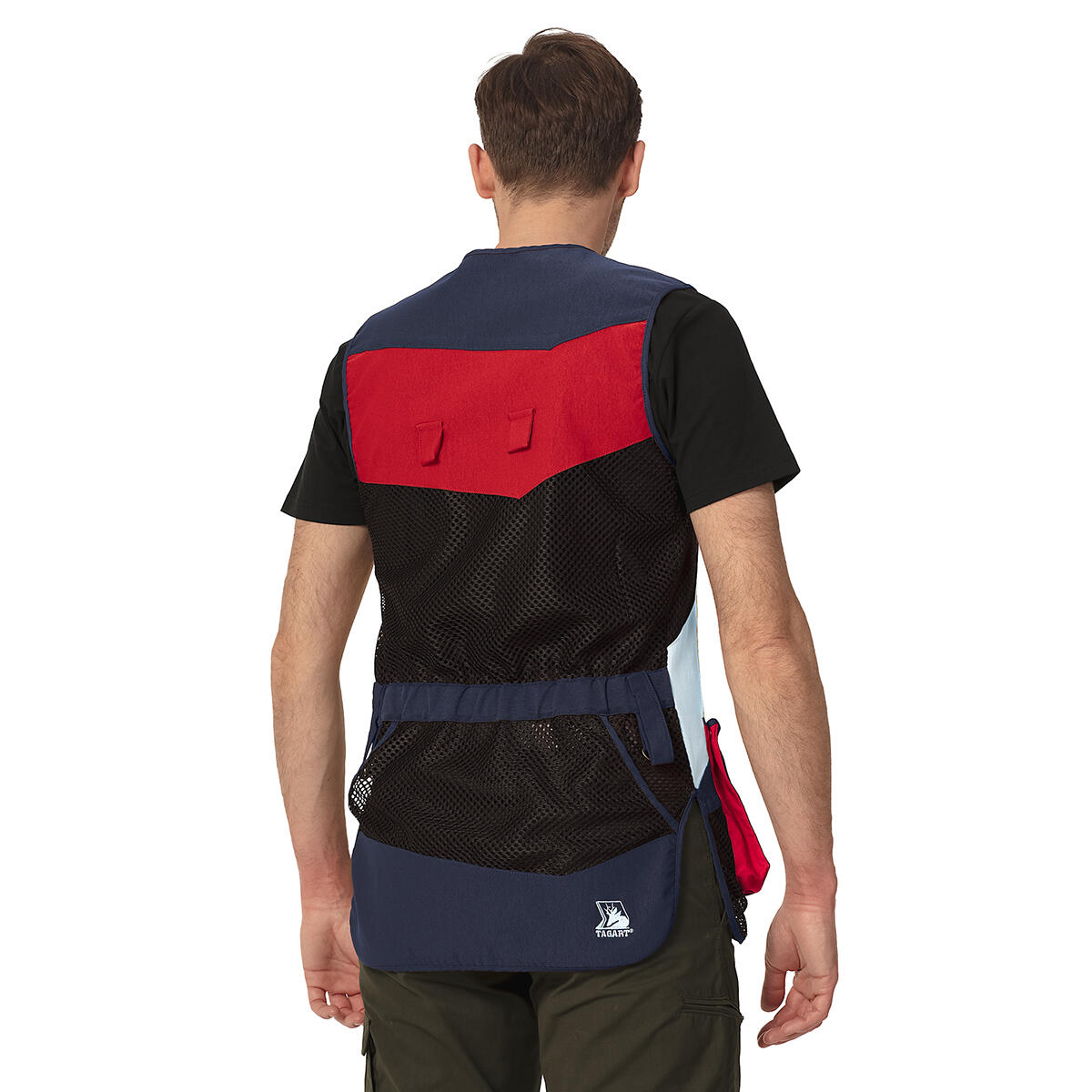 Gilet de tir pour homme Tagart Falcon marine en tissu élastique 4/4