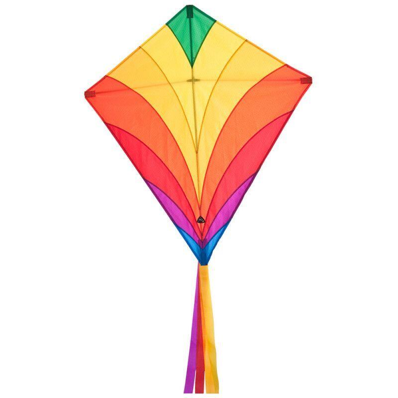 HQ Kindervlieger HQ Eddy Rainbow 100045 Regenboog 68 x 68 cm + 200 cm staart