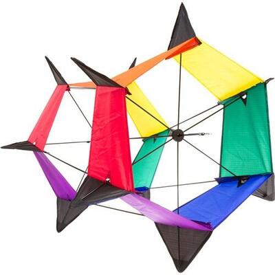 Einleiner Drachen HQ Roto 106350 Regenbogen 86 x 95 cm