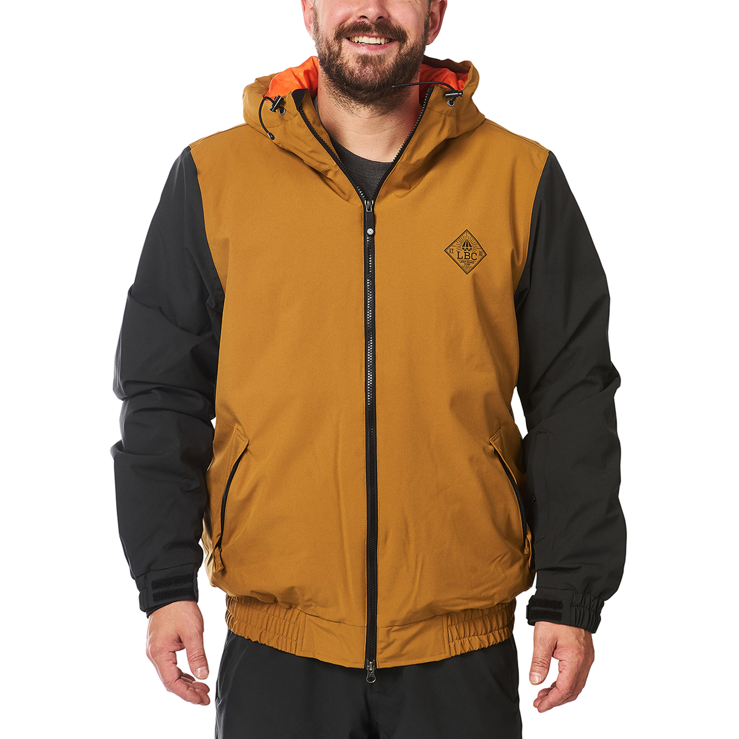 Ski-/Snowboardjacke Herren - GATE bone brown black 1/7