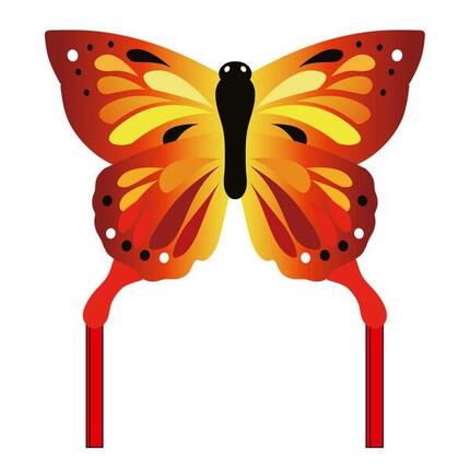 Cerf-volant Monofil Enfants- -HQ- Papillon ensoleillé