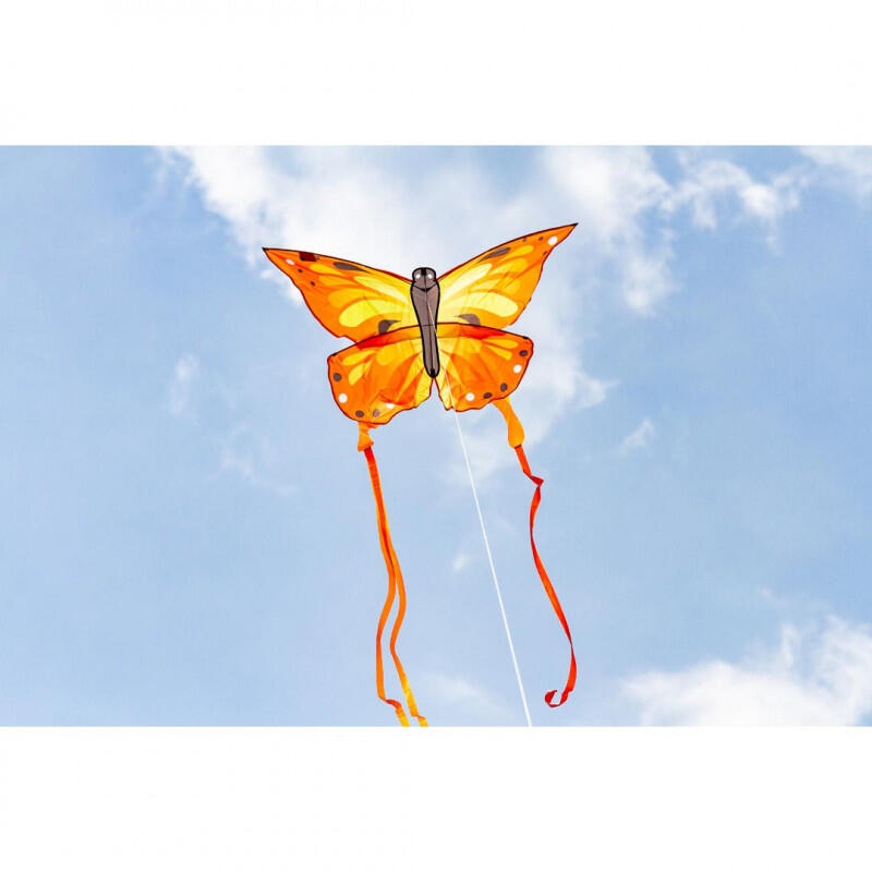 Kinderdrachen HQ Butterfly Kite Sunrise 102220 Rot 95 x 120 cm + 190 cm staart 4/4