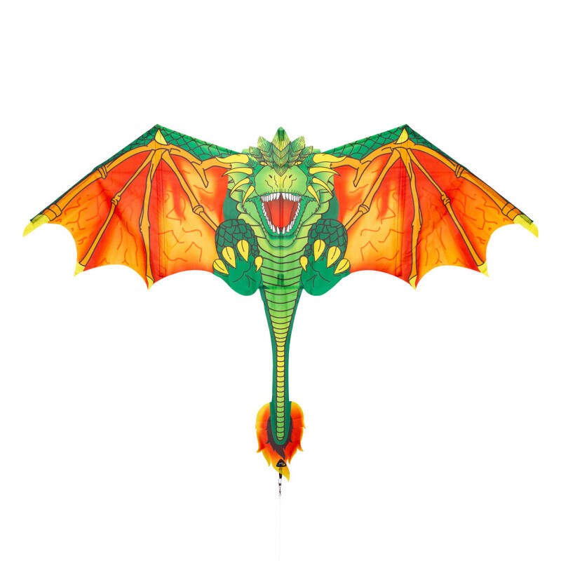Blaze The Dragon - Kinderdrachen, ab 5 Jahren, 135cm, flugfertig mit 40m Schnur 4/4
