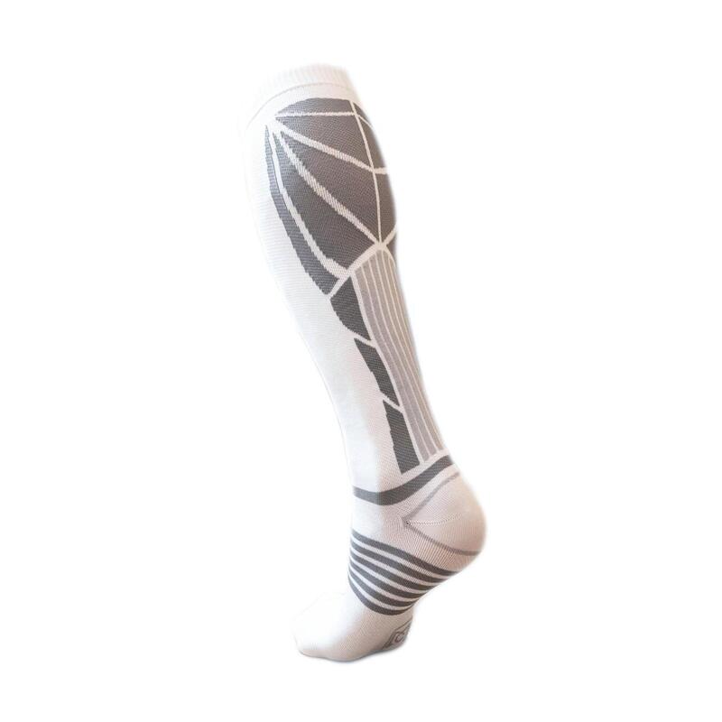Chaussette de compression blanche