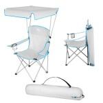 Chaise de camping avec protection solaire Nils Camp NC3087 2/7