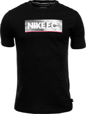 Heren fc blok katoen tshirt (zwart)