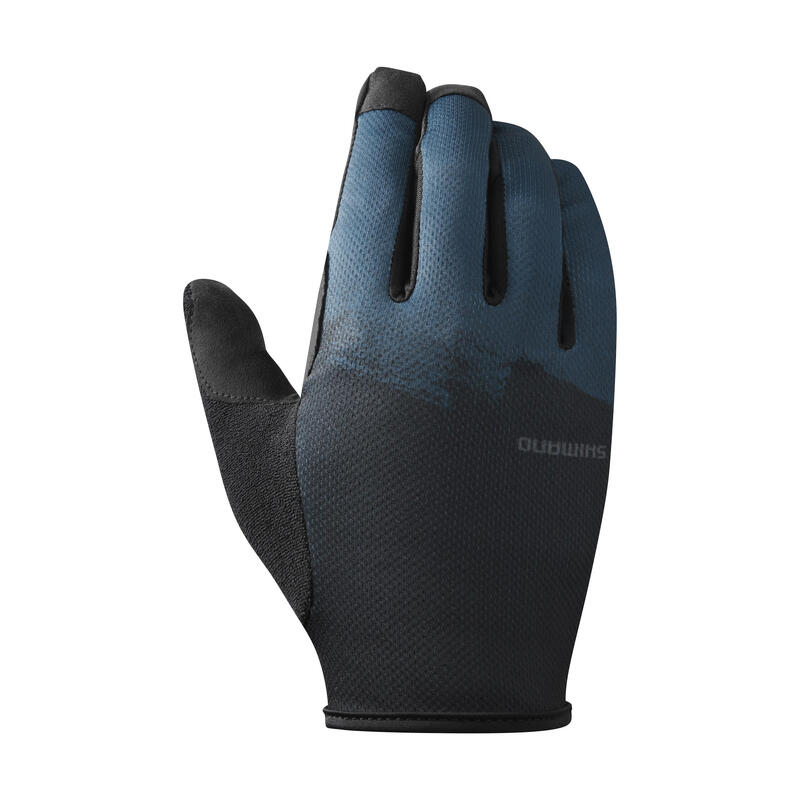 SHIMANO Gants à doigts longs TRAIL, bleu