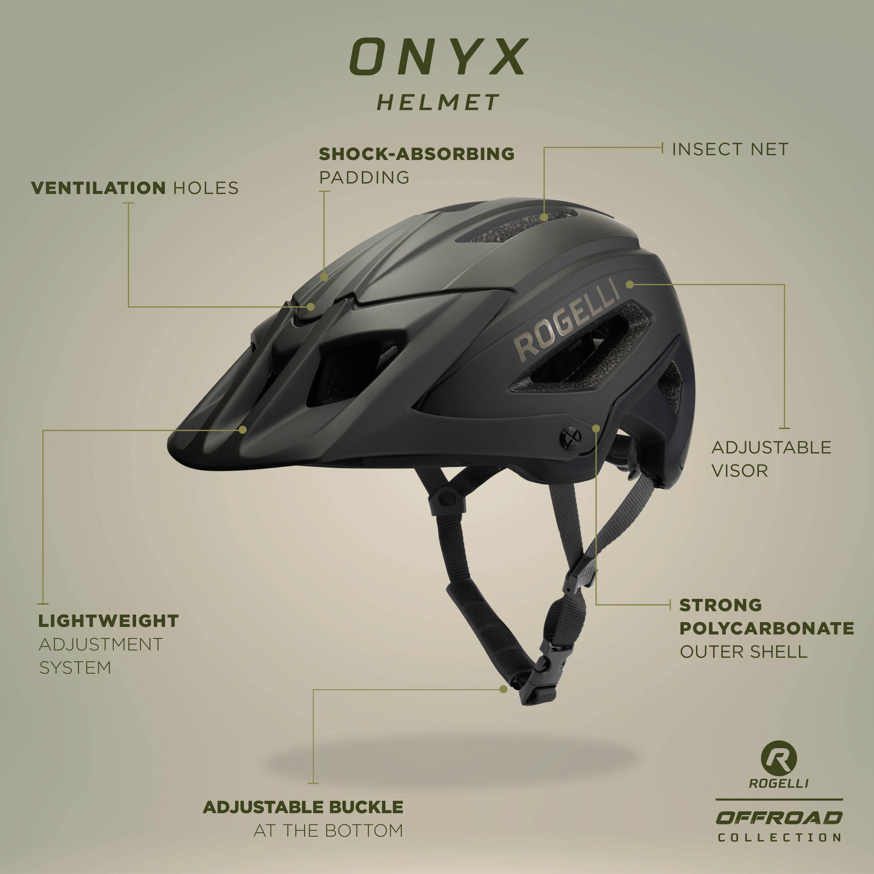 Wielrenhelm Fietshelm Volwassenen Groen Onyx 6/7