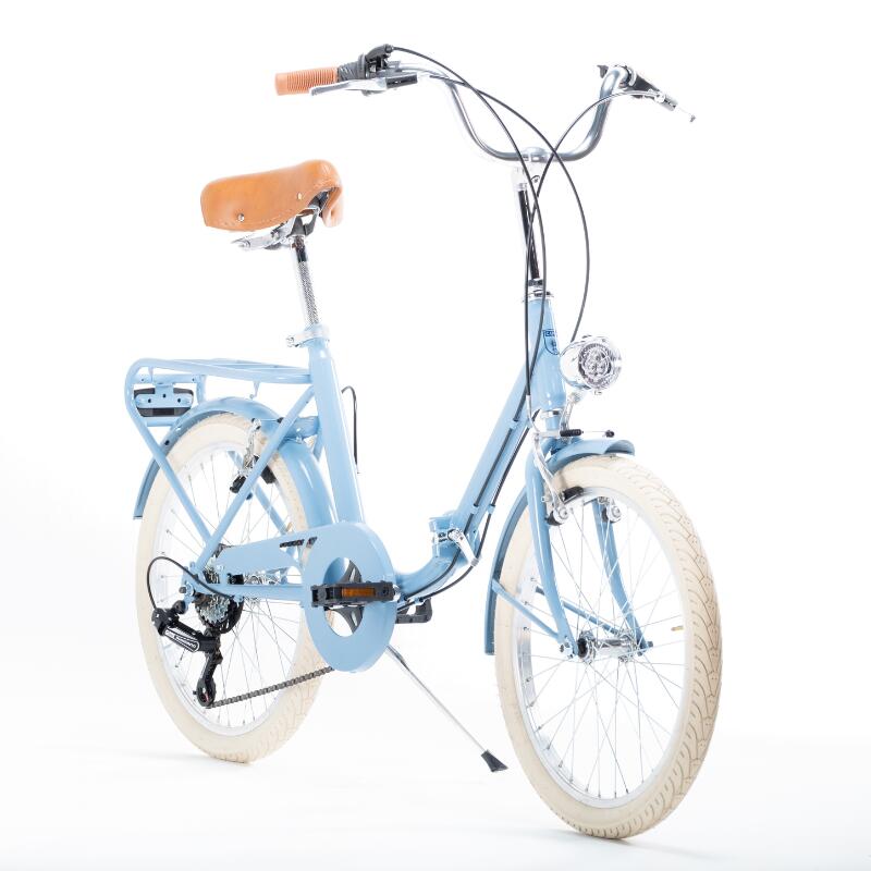Bicicleta dobrável 6V Bambina Pastel Blue 2/6