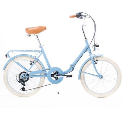 Bambina Bleu Pastel Vélo pliant 6V