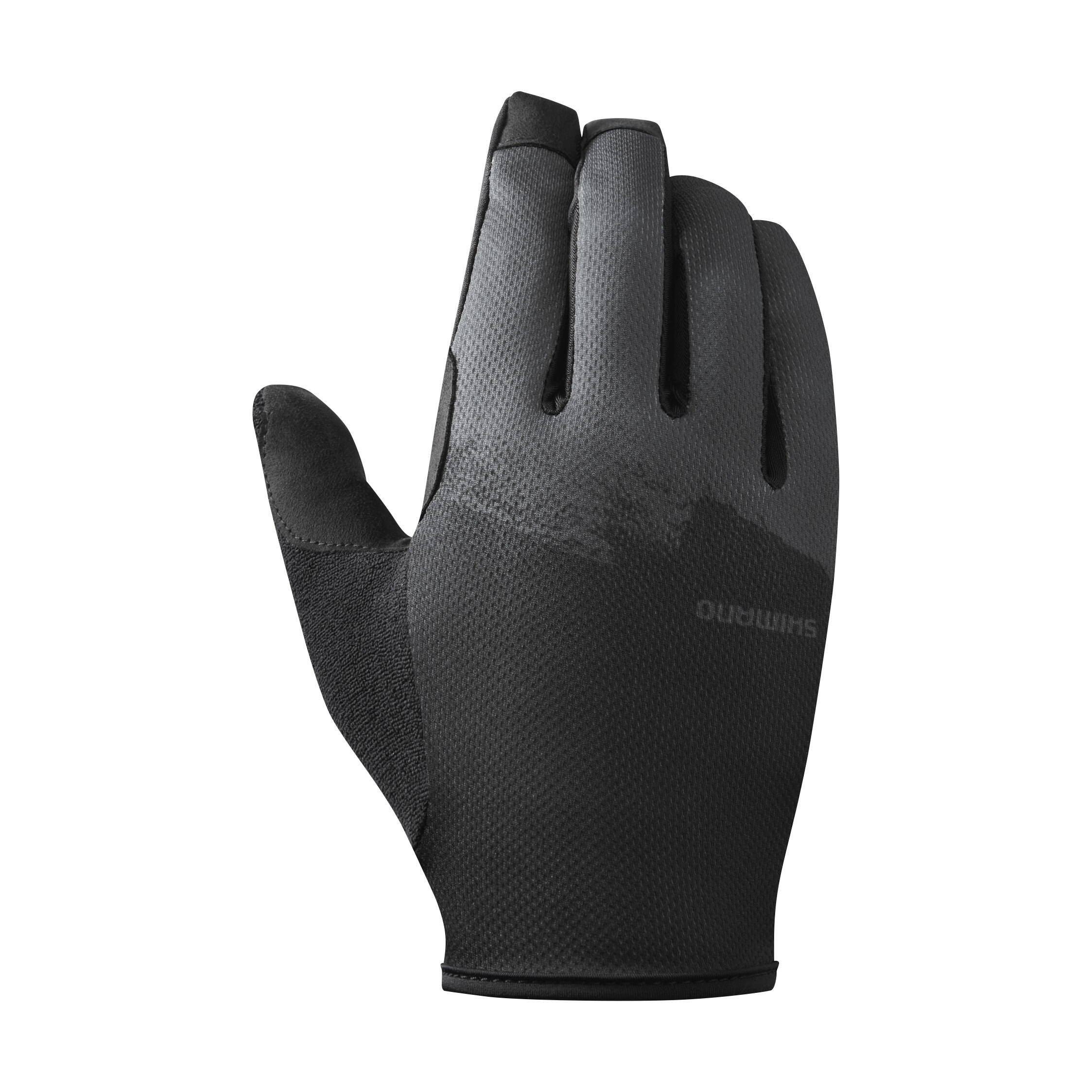 SHIMANO Langfinger-Handschuhe TRAIL, Grau