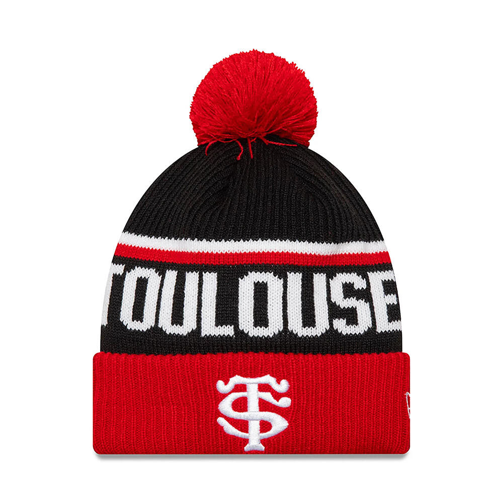 New Era - Bonnet À Pompom New Era Sport Stade Toulousain - Bonnet - Noir|rouge - Taille Unique - Decathlon