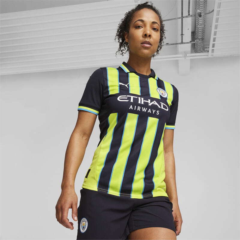 Maillot Away 24/25 Manchester City Femme PUMA New Navy Yellow Glow Blue