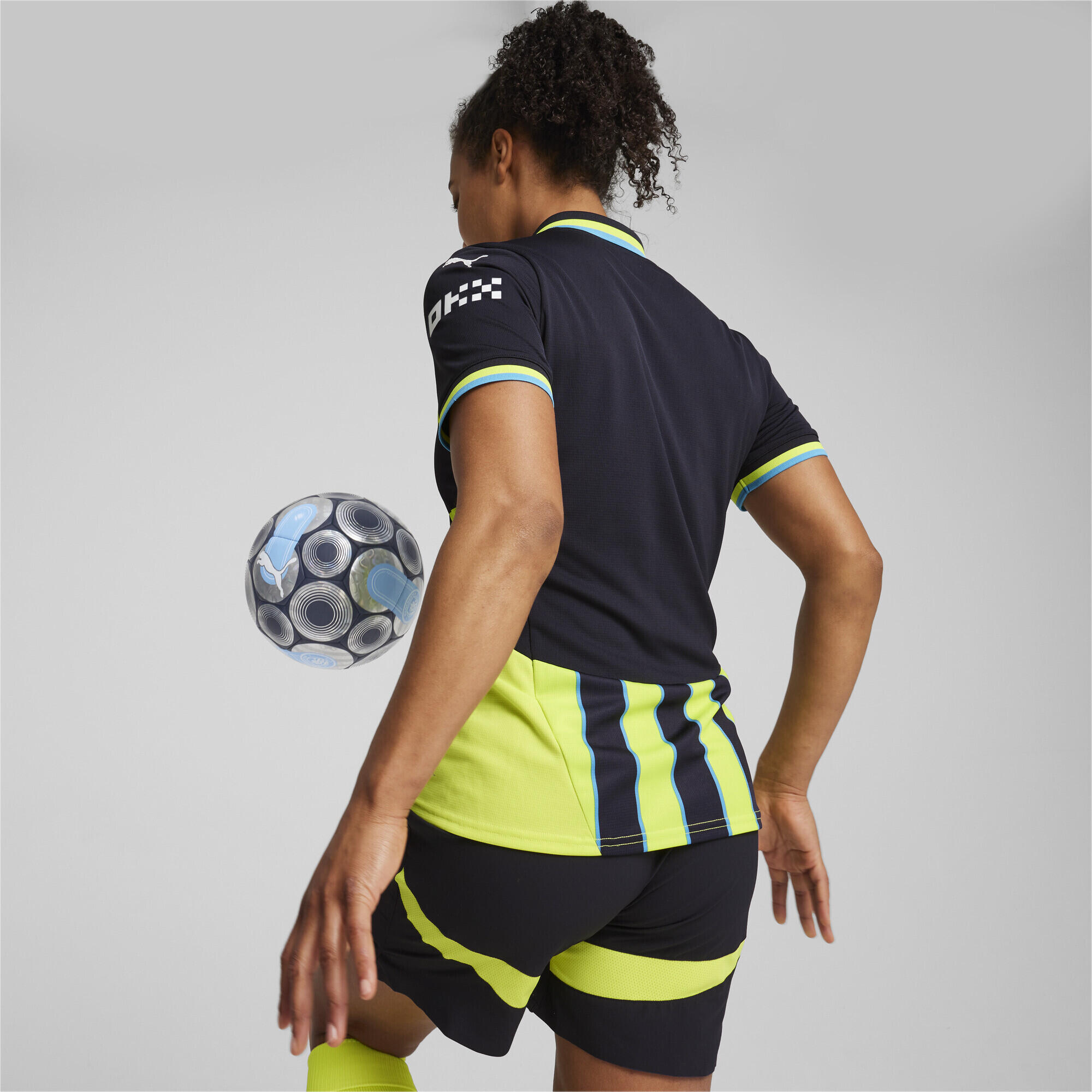 Maillot Away 24/25 Manchester City Femme PUMA New Navy Yellow Glow Blue 5/7