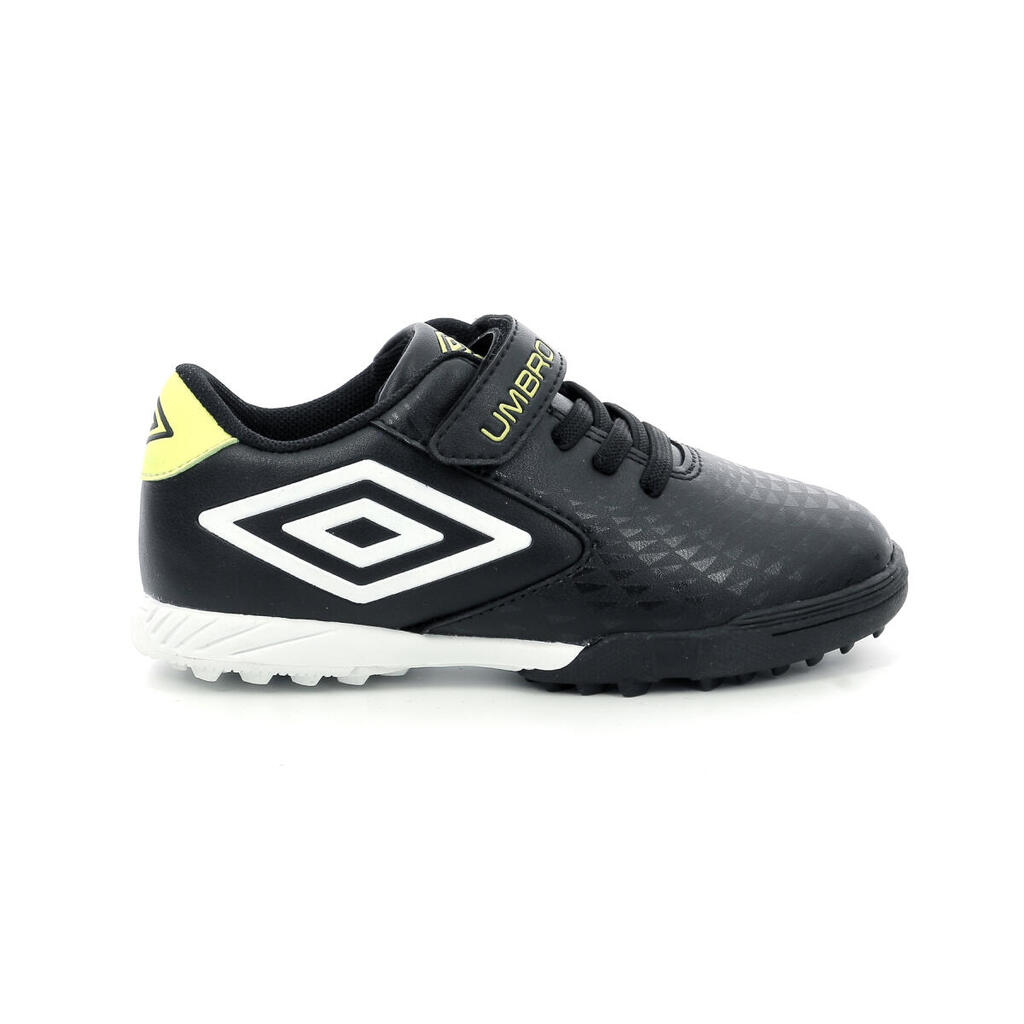 Umbro Omar Boys' Black and Yellow Trainers