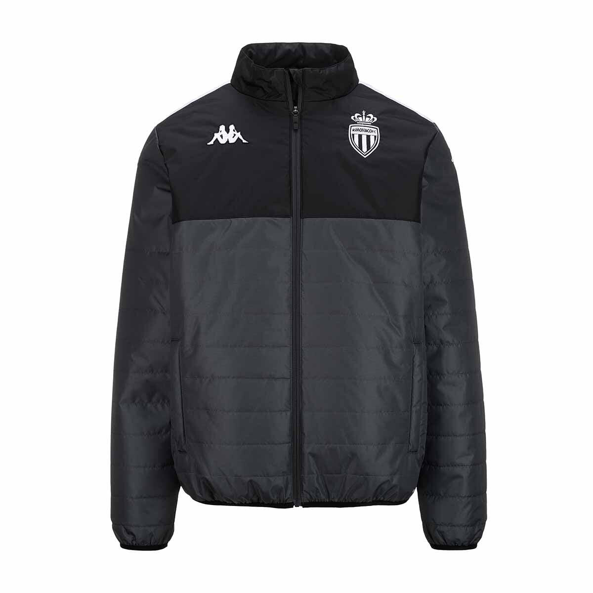 Kappa - Doudoune Arseco 8 Garçon As Monaco 24/25 - Doudoune Duvet - Bleu|gris|noir - 10 À 12 Ans - Decathlon