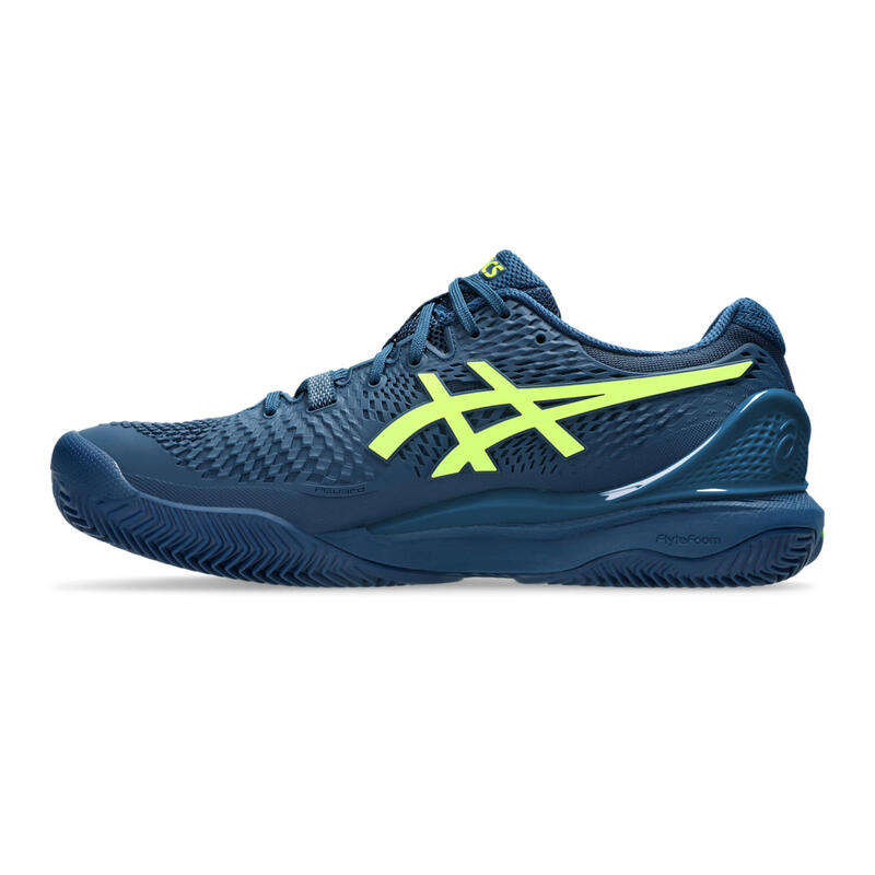 Zapatillas Asics Gel Resolution 9 Clay Azul Mako Amarillo -  - 40,5