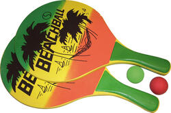 Raquette de tennis de plage - Tropical orange adulte