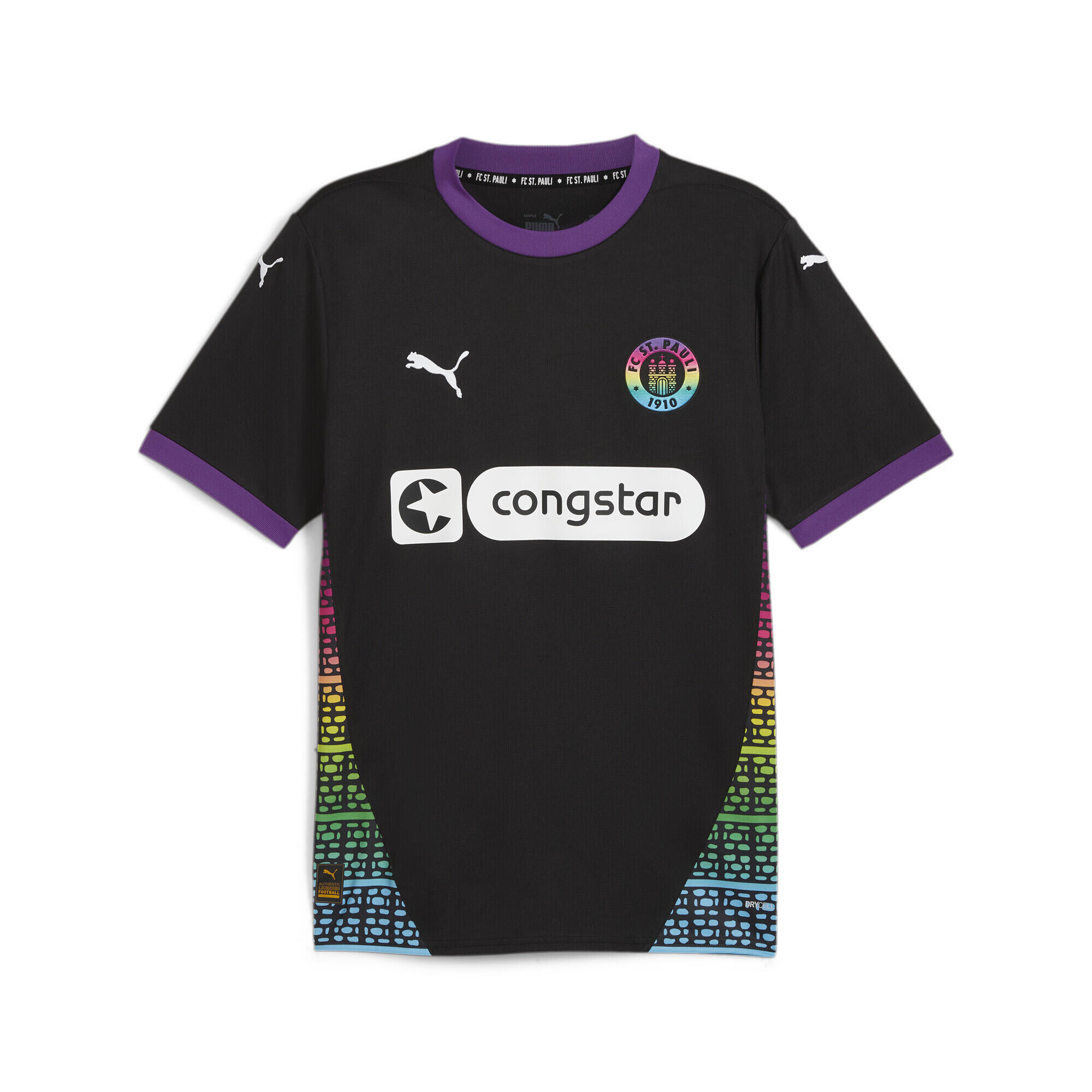 Maglia gara Third FC St. Pauli 24/25 da uomo PUMA Black White 5/7