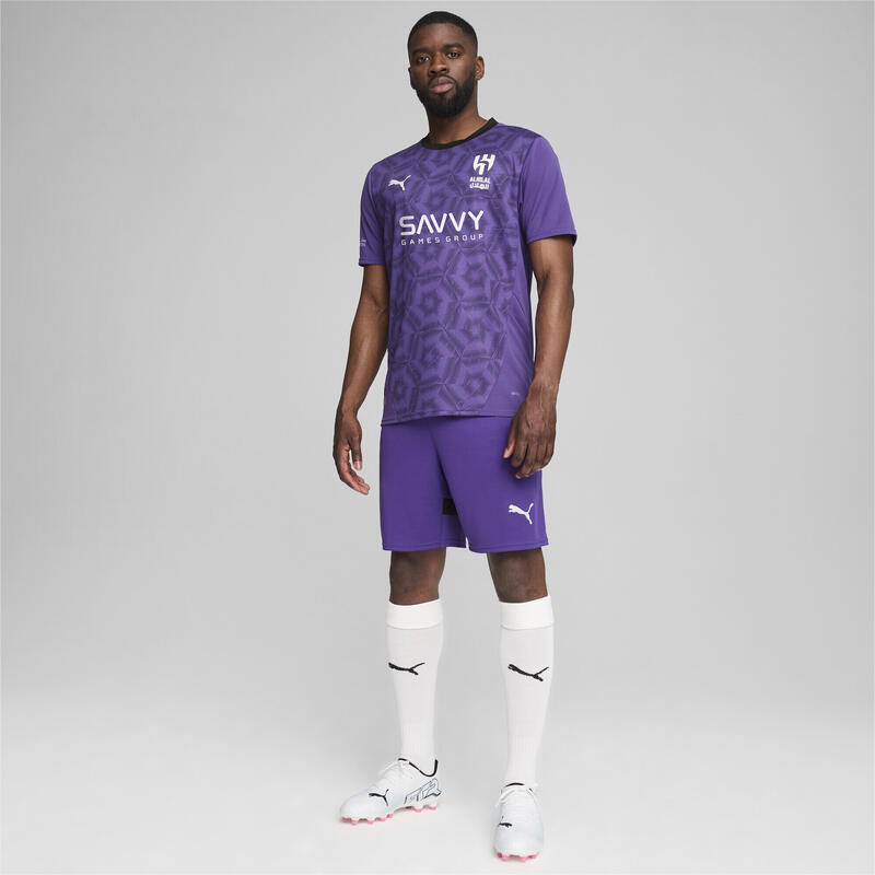 Pánksé fotbalové kraťasy Al Hilal Saudi F.C. 24/25 PUMA Team Violet Black Purple