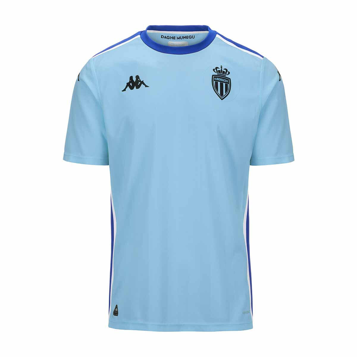 Kappa - Maillot De Gardien De Football Enfant Kombat Gk As Monaco 24/25 - Maillot Manches Courtes - Bleu|gris - 4 À 6 Ans - Decathlon