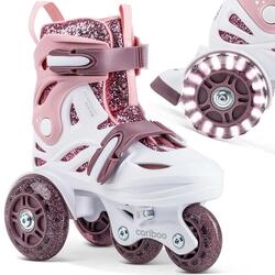 Rollers réglables pour enfants Cariboo Ballerina rose-menthe