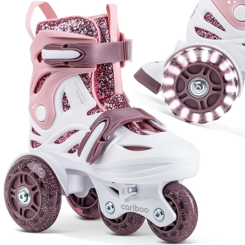 Patins à roulettes réglables pour enfants Cariboo Ballerina rose-violet
