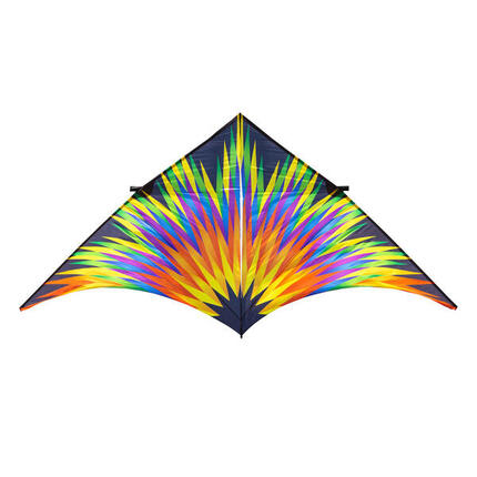 Einleiner Drachen HQ Delta Fireworks 4 m 106424 Regenbogen 410 x 195 cm