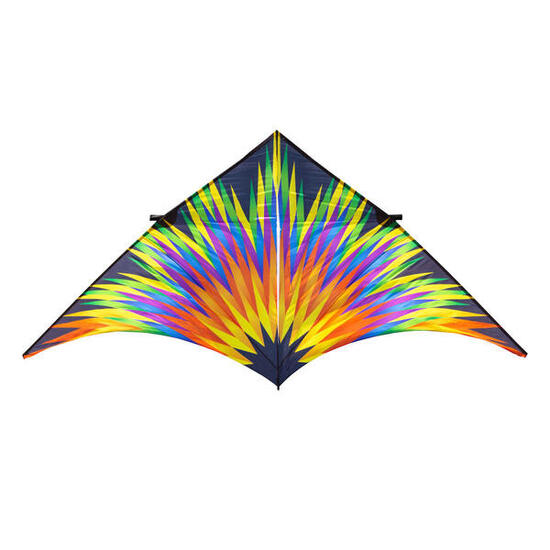 Einleiner Drachen HQ Delta Fireworks 4 m 106424 Regenbogen 410 x 195 cm