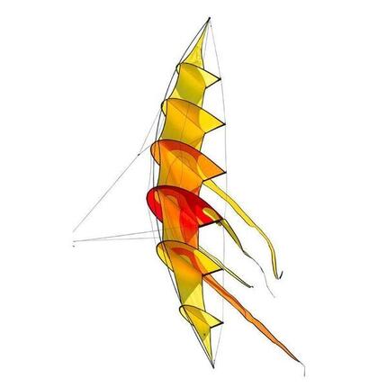 Einleiner Drachen HQ Hoffmanns Bowkite Sunrise 106387 Rot 55 x 300 cm