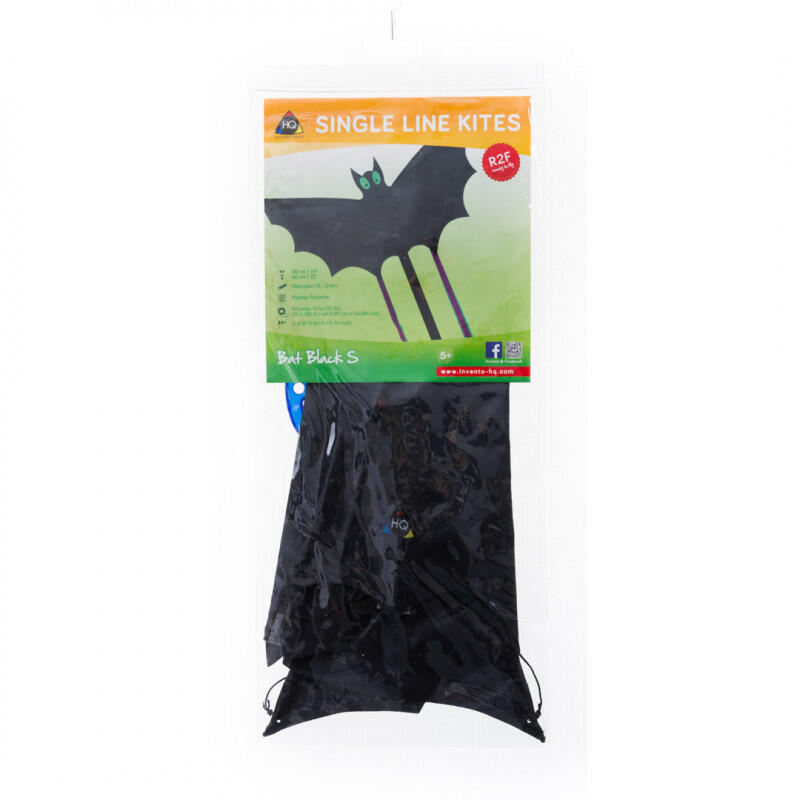 Aquilone per bambini HQ Pipistrello Nero S 100039 Nero 60 x 30 cm 3/6