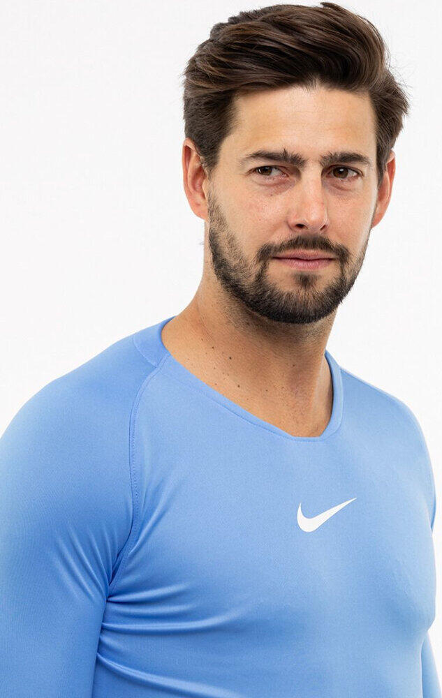 Camiseta Interior Deportiva Park de DriFIT para Hombre Azul Claro 3/4