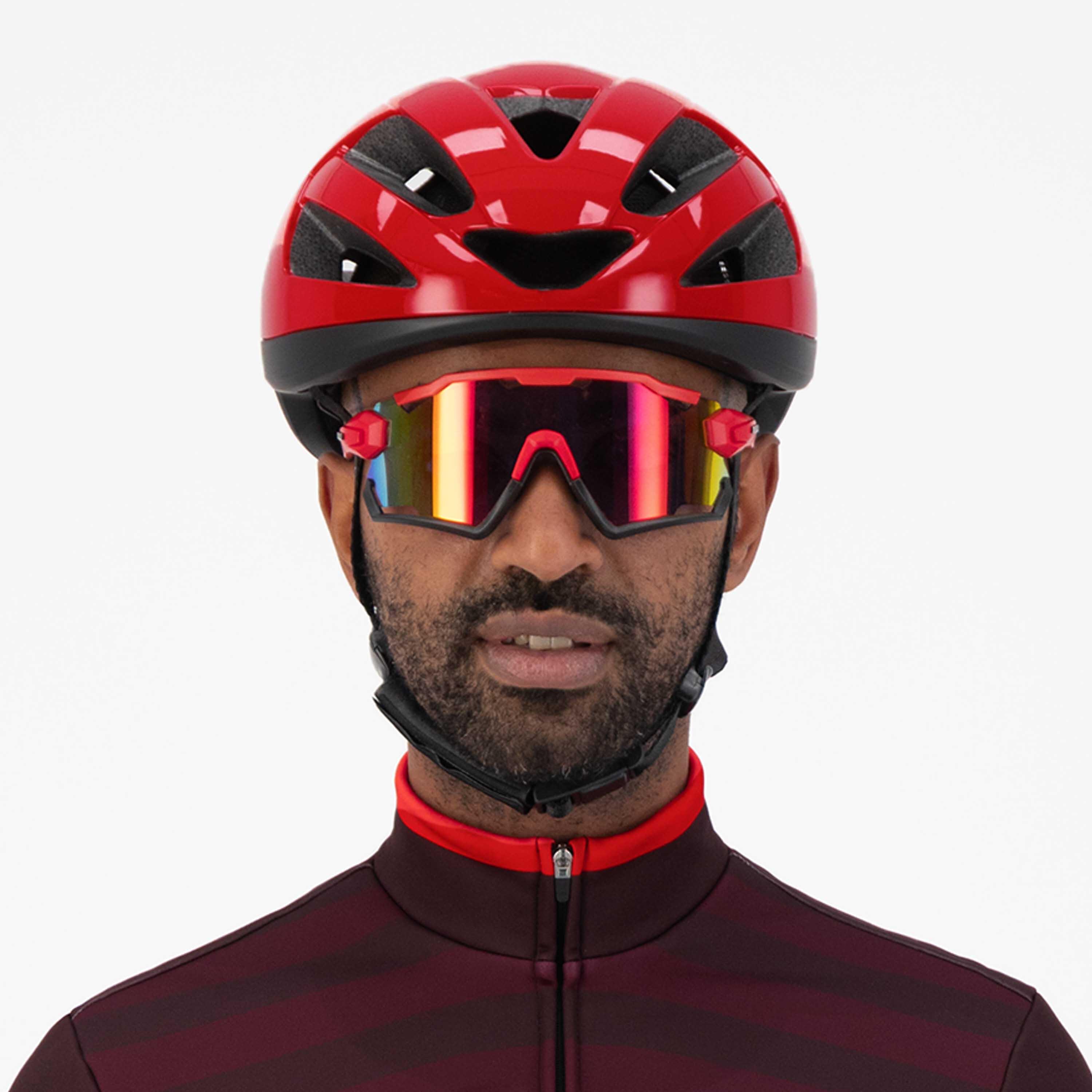 Kask rowerowy Rogelli PUNCTA z błyszczącą powierzchnią 3/7