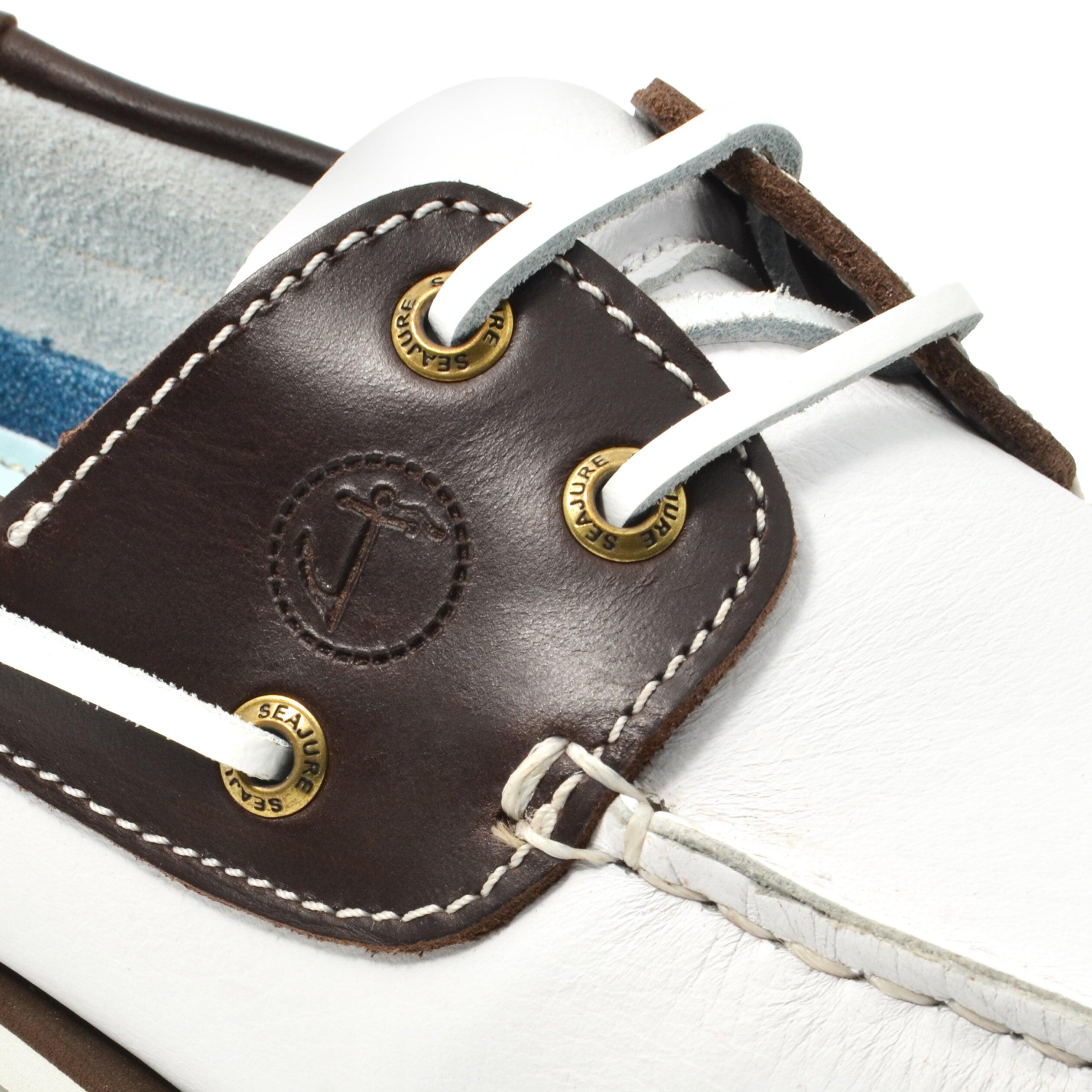 Bootschoenen Nungwi Heren Wit en Bruin Leer 5/5