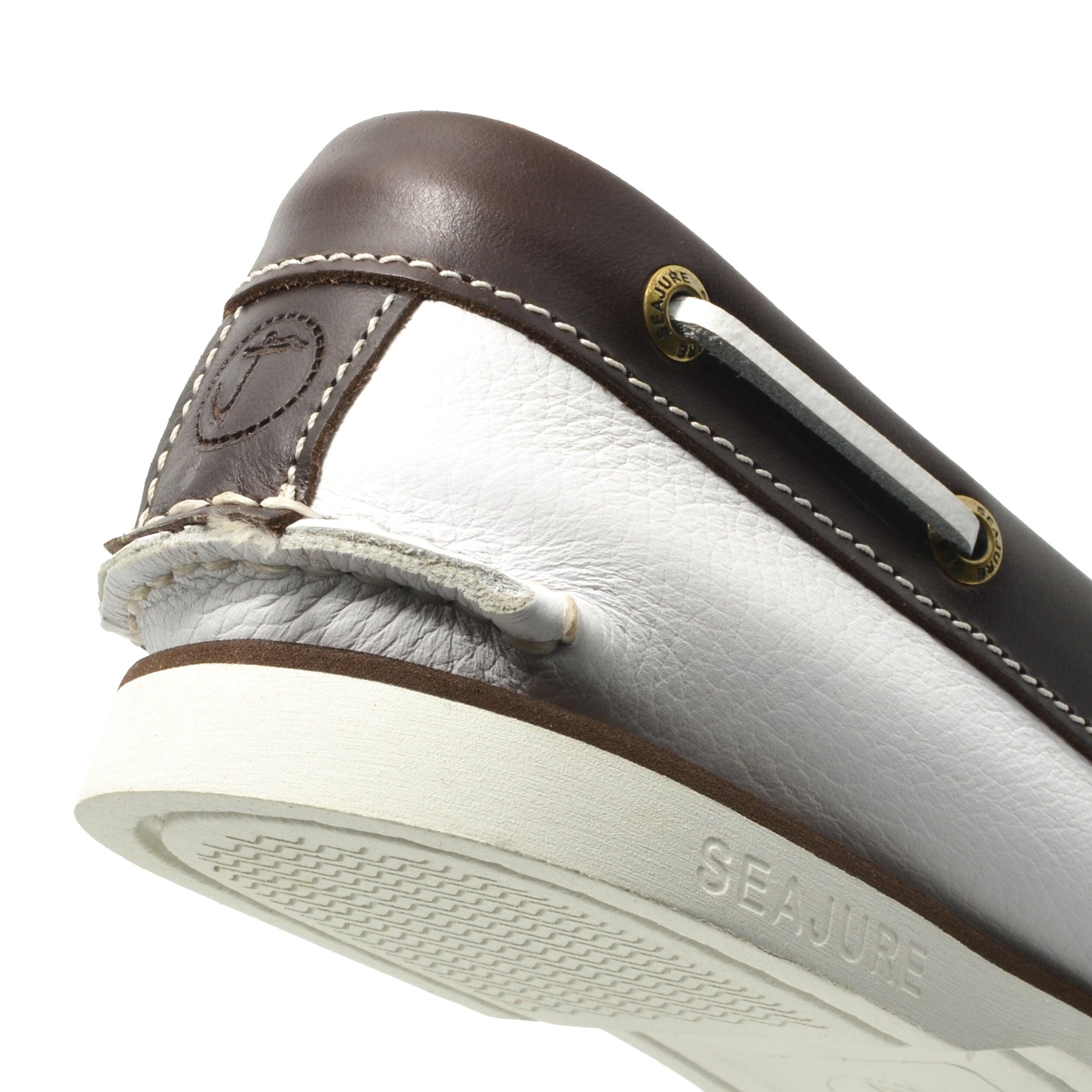 Bootschoenen Nungwi Heren Wit en Bruin Leer 4/5