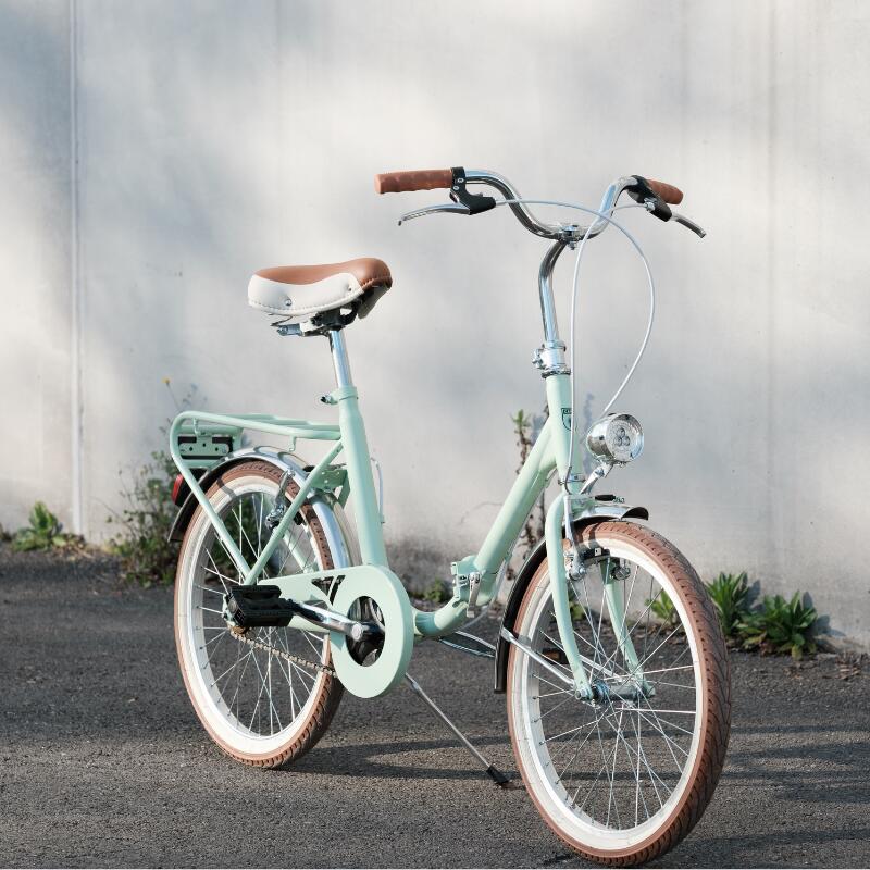 Bicicleta dobrável Bambina Verde Pastel 4/4