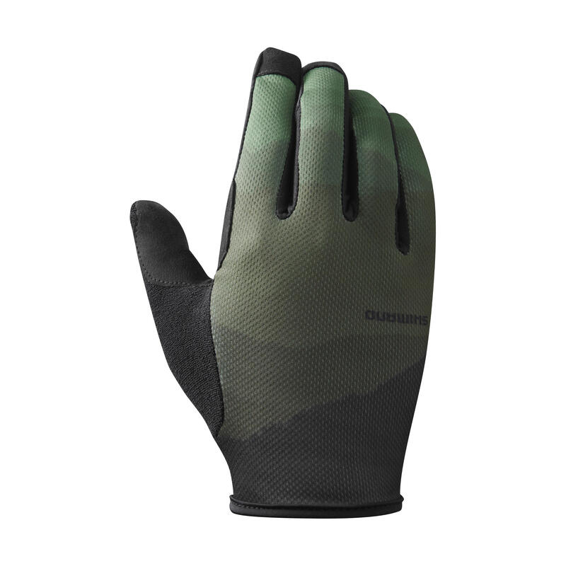 SHIMANO Gants à doigts longs TRAIL, vert