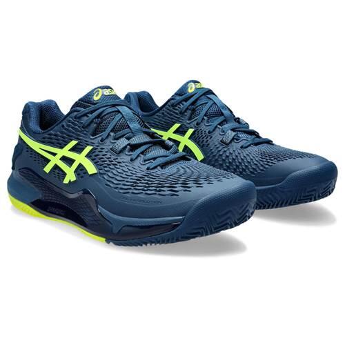 Zapatillas Asics Gel Resolution 9 Clay Azul Mako Amarillo -  - 41,5