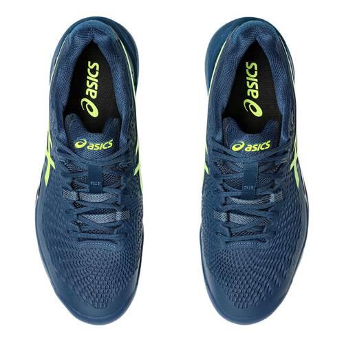 Zapatillas Asics Gel Resolution 9 Clay Azul Mako Amarillo -  - 41,5