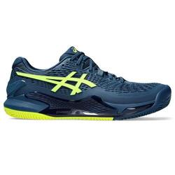 Zapatillas Asics Gel Resolution 9 Clay Azul Mako Amarillo -  - 46