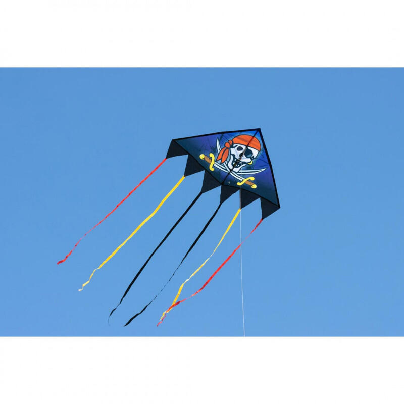 Kindervlieger HQ Delta Jolly Roger 140 cm 106120 Zwart 140 x 95 cm 4/6